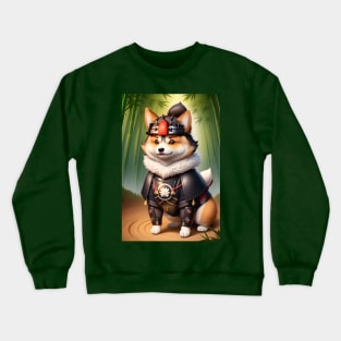 A cute samurai corgi dog #2 Crewneck Sweatshirt